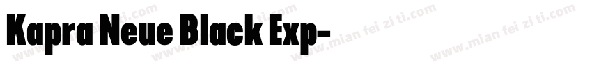 Kapra Neue Black Exp字体转换